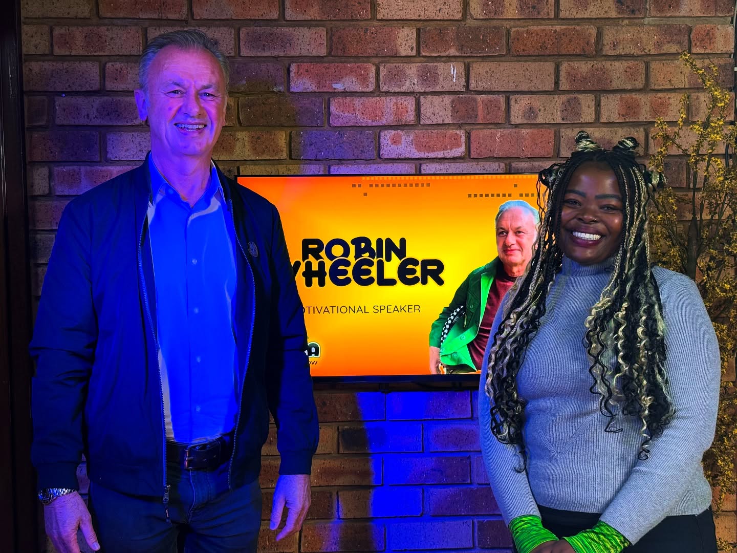 Robin Wheller with TeeCee